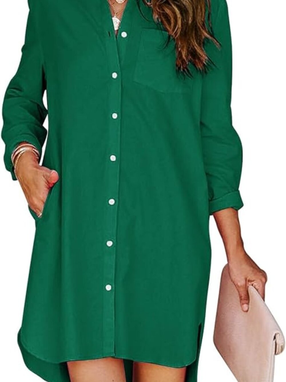 Womens Button Down Shirt Dresses